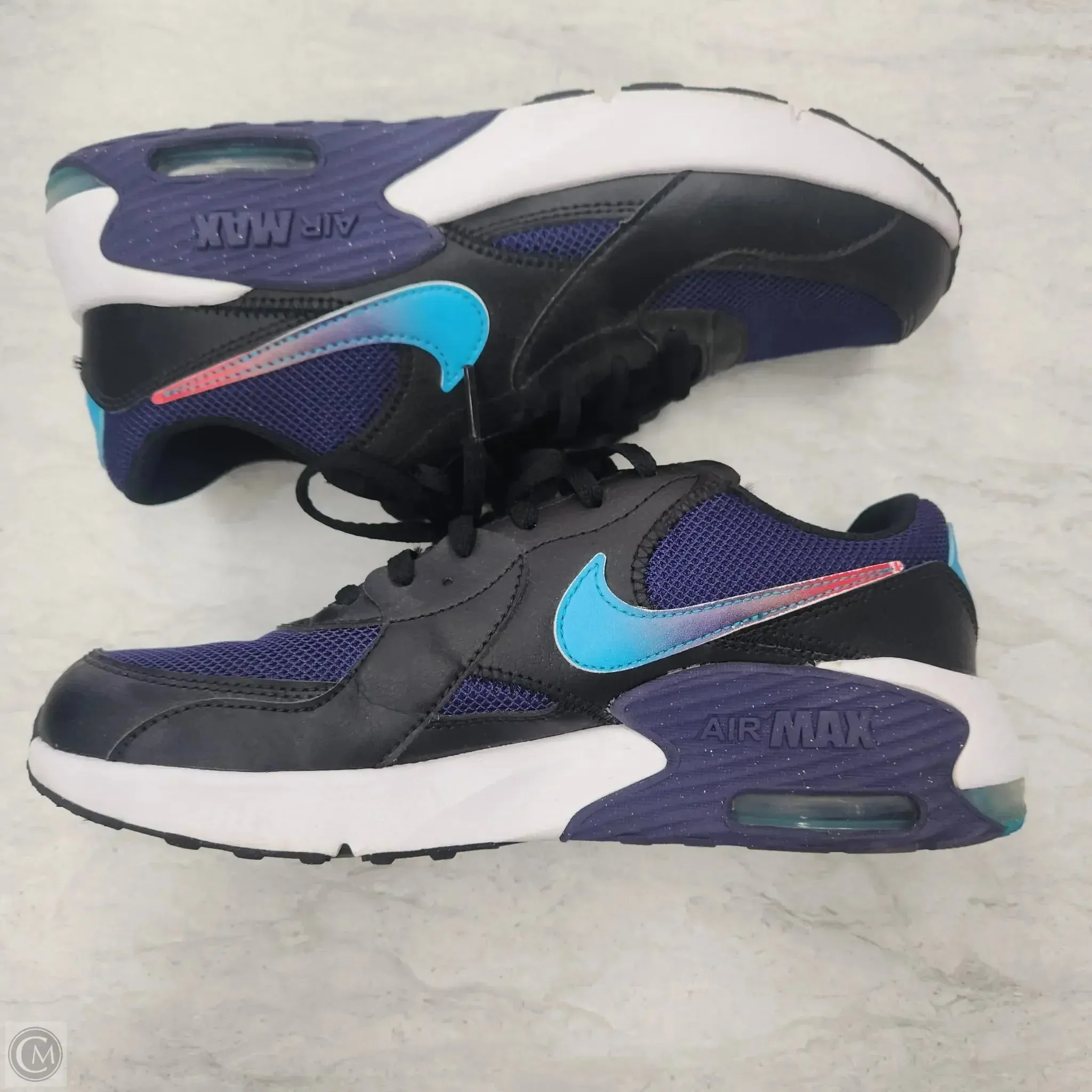 Shoes Athletic By Nike In Black & Blue, Size: 8 nike