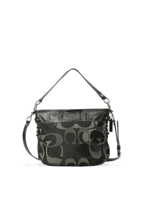 SIGNATURE CANVAS SHOULDER BAG