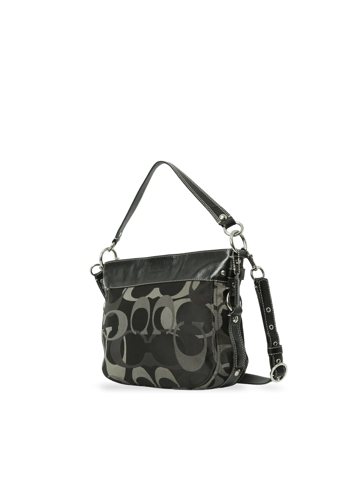 SIGNATURE CANVAS SHOULDER BAG