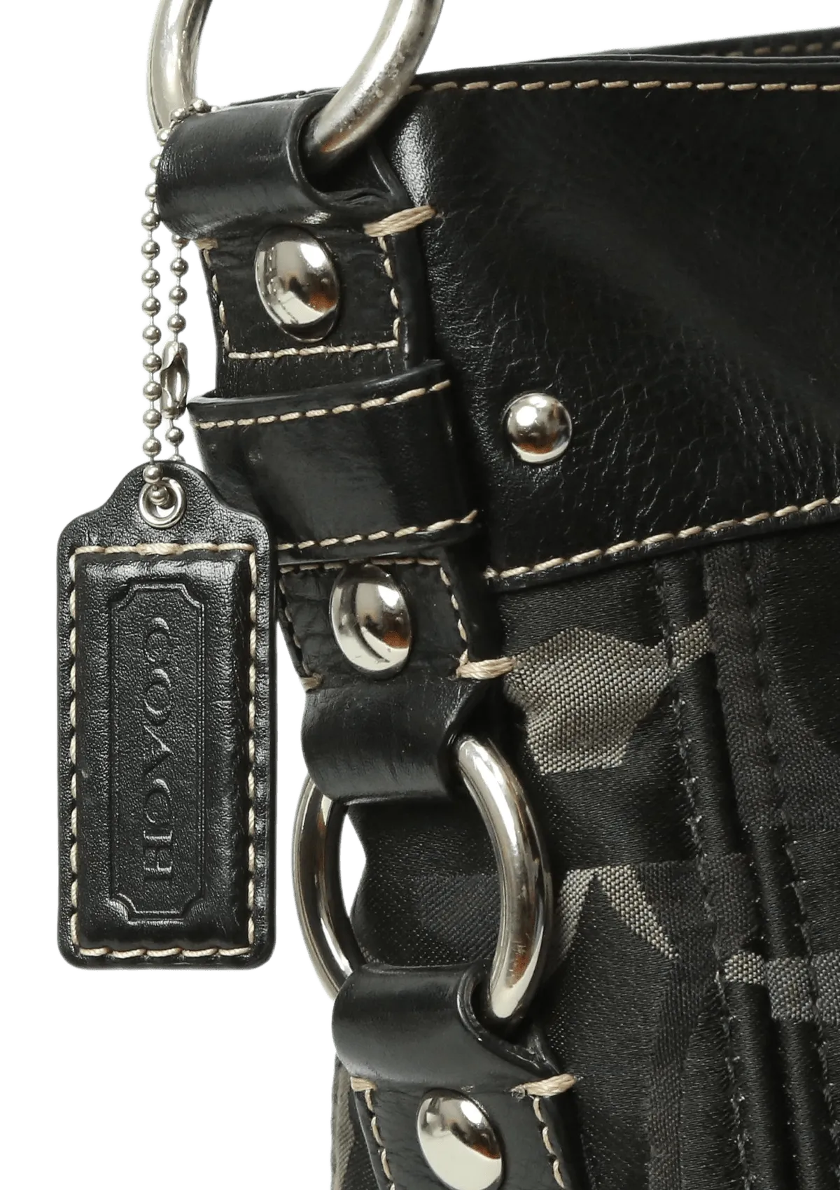 SIGNATURE CANVAS SHOULDER BAG