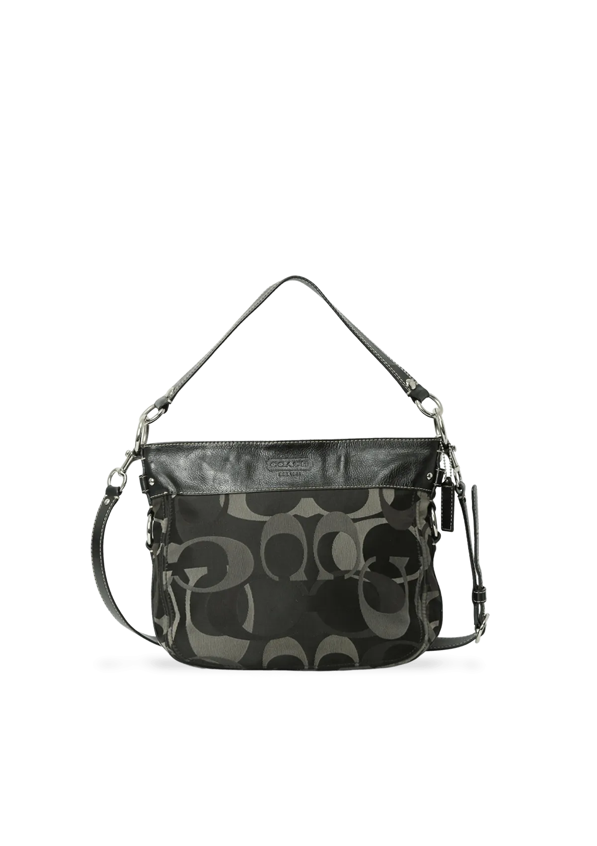 SIGNATURE CANVAS SHOULDER BAG