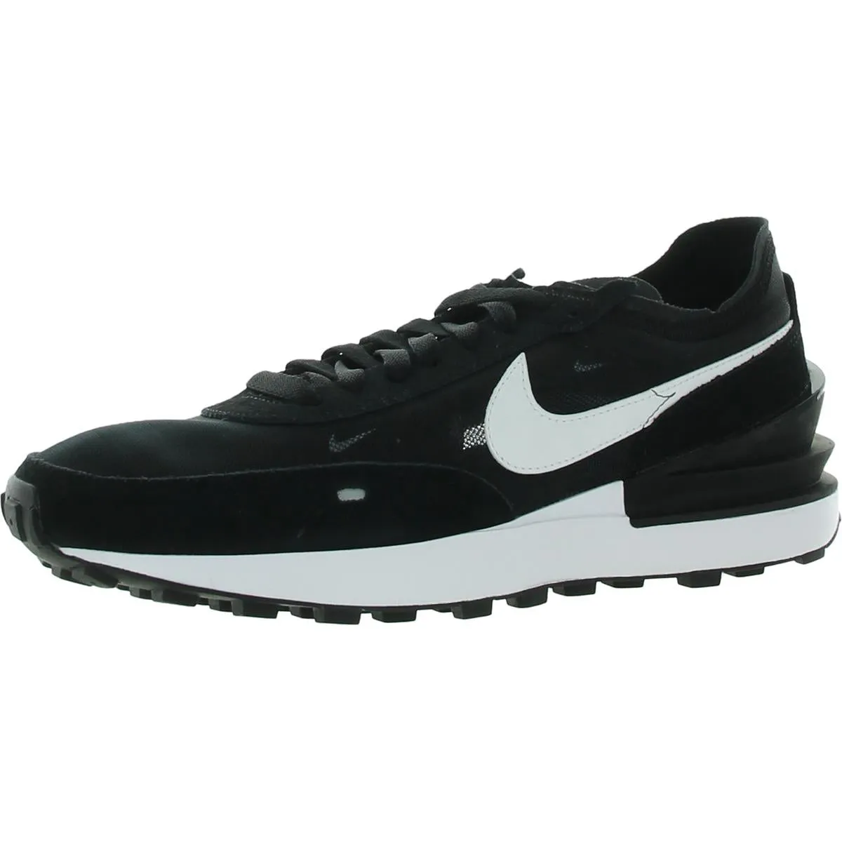 Waffle One Womens Suede Fitness Running Shoes