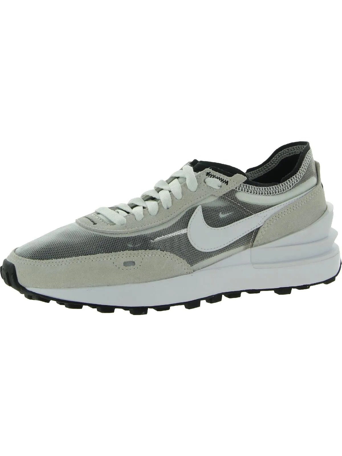 Waffle One Womens Suede Fitness Running Shoes