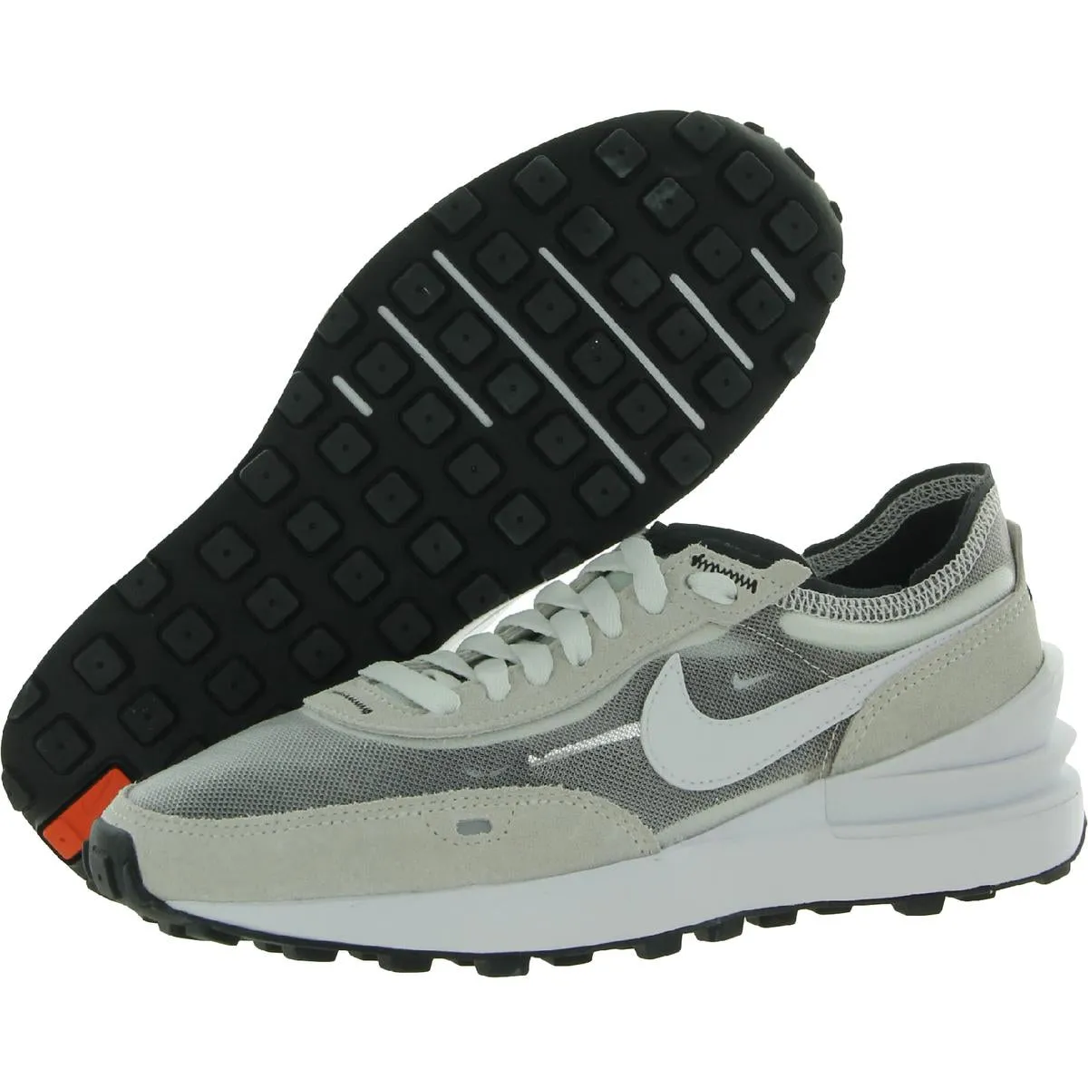 Waffle One Womens Suede Fitness Running Shoes