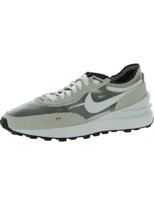 Waffle One Womens Suede Fitness Running Shoes