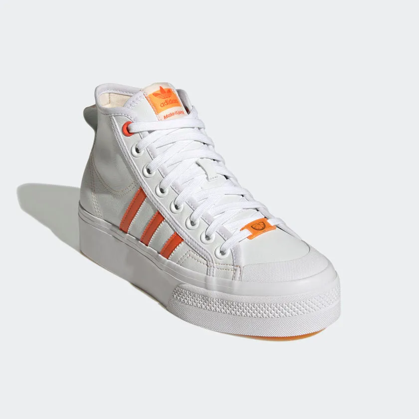 Women's adidas Nizza Platform Mid Vegan Shoes Hey Dude Shoes