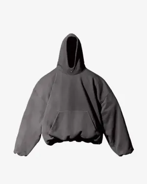 YEEZY GAP ENGINEERED BY BALENCIAGA LOGO DARK GREY HOODIE
